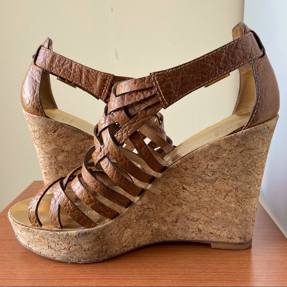 Tory Burch Annamarte Cowhide Strappy Wedge Sandal - Picture 5 of 10